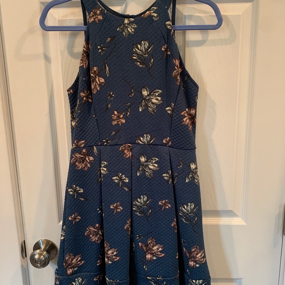 Floral Blue Dress